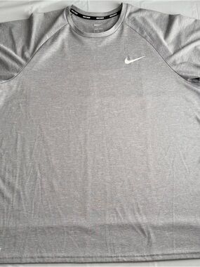 Nike Swim Dri-FIT Gray UPF 40+ Rash Guard Shirt XL